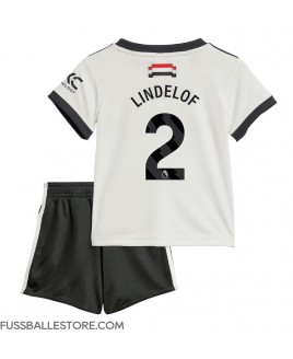 Günstige Manchester United Victor Lindelof #2 3rd trikot Kinder 2024-25 Kurzarm (+ Kurze Hosen)